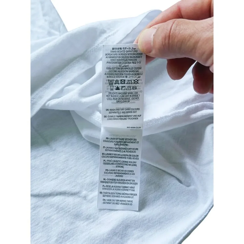 Boden Abigail Lace Eyelet Puff Sleeve Jersey Top Size 16 White Romantic Cottage - Picture 8 of 9